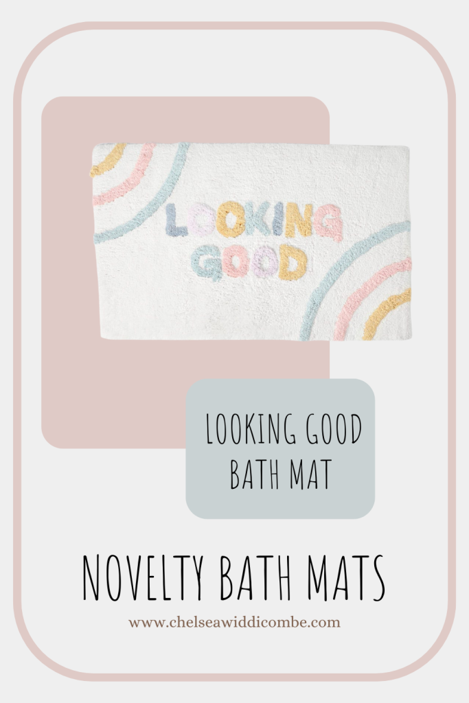 rainbow bath mat
